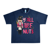 Navy yall are nuts Urban Heavy Tee - MaliasSmallBusiness