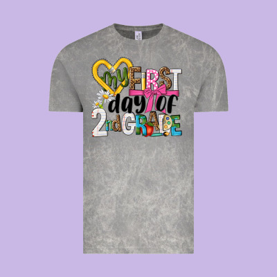 My First Day Of 2nd Grade Vintage Tee Designed By Nancycooperartshop