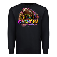 Black football grandma Premium Sweatshirt - OliviaCreatesArt
