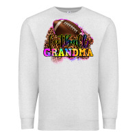 Oatmeal Heather football grandma Premium Sweatshirt - OliviaCreatesArt