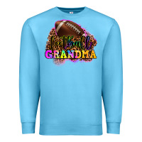 Ocean Blue football grandma Premium Sweatshirt - OliviaCreatesArt