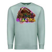 Seafoam football grandma Premium Sweatshirt - OliviaCreatesArt