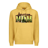 Antique Gold American Mom Mother's Day Premium Hoodie - CowGirlArtShop