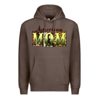 Coffee American Mom Mother's Day Premium Hoodie - CowGirlArtShop