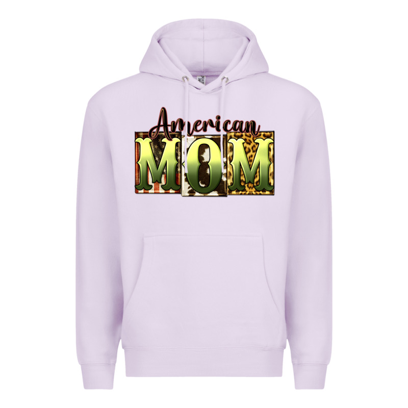 American Mom Mother's Day Premium Hoodie by CowGirlArtShop | Teevron