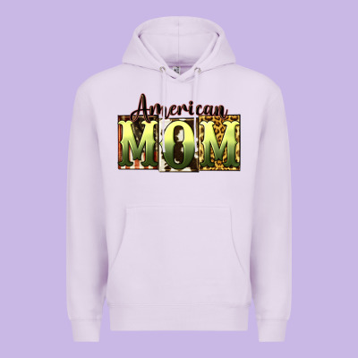 American Mom Mother's Day Premium Hoodie Designed By Cowgirlartshop