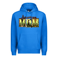 True Royal American Mom Mother's Day Premium Hoodie - CowGirlArtShop