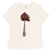 Bone spoon with chocolate Ladies Tee - AdoDesignShop