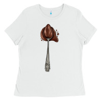 White spoon with chocolate Ladies Tee - AdoDesignShop