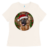 Bone German Shepherd Christmas Ladies Tee - RanaPortraitStore
