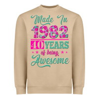 Mushroom made in 1982, 40 years of being awesome Heavyweight Sweatshirt - Jasminsmagicworld
