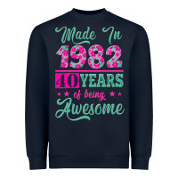 Navy made in 1982, 40 years of being awesome Heavyweight Sweatshirt - Jasminsmagicworld