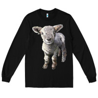 Black southdown baby sheep Long Sleeve Tee - LillyAllenDesigns