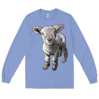 Colony Blue southdown baby sheep Long Sleeve Tee - LillyAllenDesigns