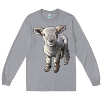 Heather Grey southdown baby sheep Long Sleeve Tee - LillyAllenDesigns