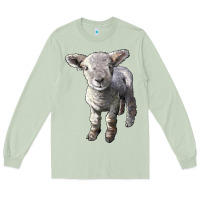 Matcha southdown baby sheep Long Sleeve Tee - LillyAllenDesigns