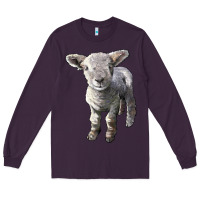 Plum southdown baby sheep Long Sleeve Tee - LillyAllenDesigns