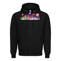 Black boho retro floral mama Zipper Hoodie - TumblerDesignByShophia