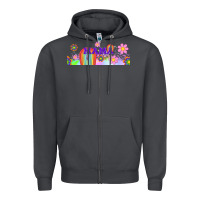 Smoke boho retro floral mama Zipper Hoodie - TumblerDesignByShophia