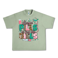 Oil Green slingin' pills to pay the bills Urban Heavy Tee - MaliasSmallBusiness