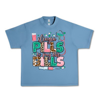 Pebble Blue slingin' pills to pay the bills Urban Heavy Tee - MaliasSmallBusiness