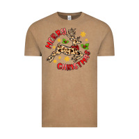Vintage Coffee merry christmas deer Vintage Tee - MaliasSmallBusiness