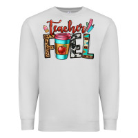 Dove Grey teacher fuel Premium Sweatshirt - OliviaCreatesArt
