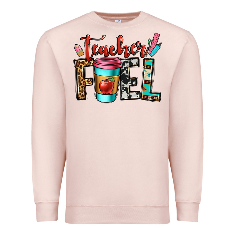 Teacher Fuel Premium Sweatshirt by OliviaCreatesArt | Teevron