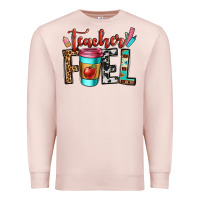 Pale Pink teacher fuel Premium Sweatshirt - OliviaCreatesArt