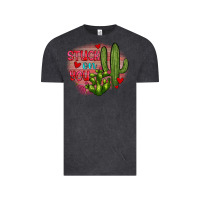 Vintage Black stuck on you cactus Vintage Tee - JahusDesignShop