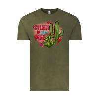 Vintage Olive stuck on you cactus Vintage Tee - JahusDesignShop