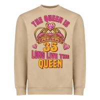 Mushroom the queen is 35 long live the queen Heavyweight Sweatshirt - Jasminsmagicworld