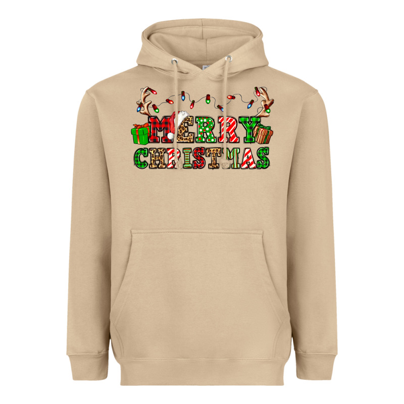 Merry Christmas Heavyweight Hoodie by OliviaCreatesArt | Teevron