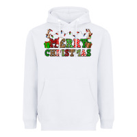 White merry christmas Heavyweight Hoodie - OliviaCreatesArt