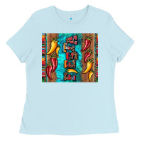 Baby Blue fiesta with pepper Ladies Tee - Artiststas