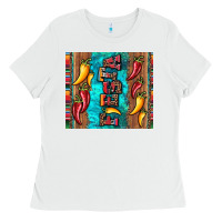 White fiesta with pepper Ladies Tee - Artiststas