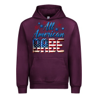 Mauve Wine All American Babe Urban Hoodie - LillyAllenDesigns