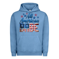 Pigment Pebble Blue All American Babe Urban Hoodie - LillyAllenDesigns
