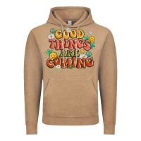 Vintage Coffee good things are coming Vintage Hoodie - MaliasSmallBusiness