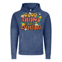 Vintage Denim good things are coming Vintage Hoodie - MaliasSmallBusiness
