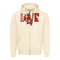 Sandshell Love bug Zipper Hoodie - HowdyJamesFarm