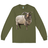 Army Green navajo churro sheep Long Sleeve Tee - LillyAllenDesigns
