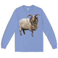 Colony Blue navajo churro sheep Long Sleeve Tee - LillyAllenDesigns