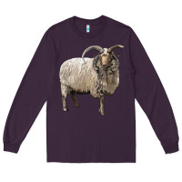 Plum navajo churro sheep Long Sleeve Tee - LillyAllenDesigns