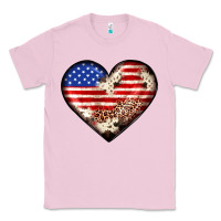 Bubblegum Pink western usa flag heart Classic Tee - JahusDesignShop