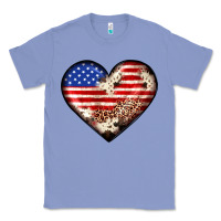 Colony Blue western usa flag heart Classic Tee - JahusDesignShop