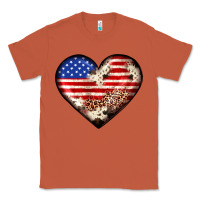 Copper western usa flag heart Classic Tee - JahusDesignShop