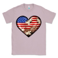 Lilac western usa flag heart Classic Tee - JahusDesignShop