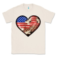 Natural western usa flag heart Classic Tee - JahusDesignShop