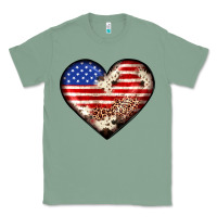 Sage western usa flag heart Classic Tee - JahusDesignShop